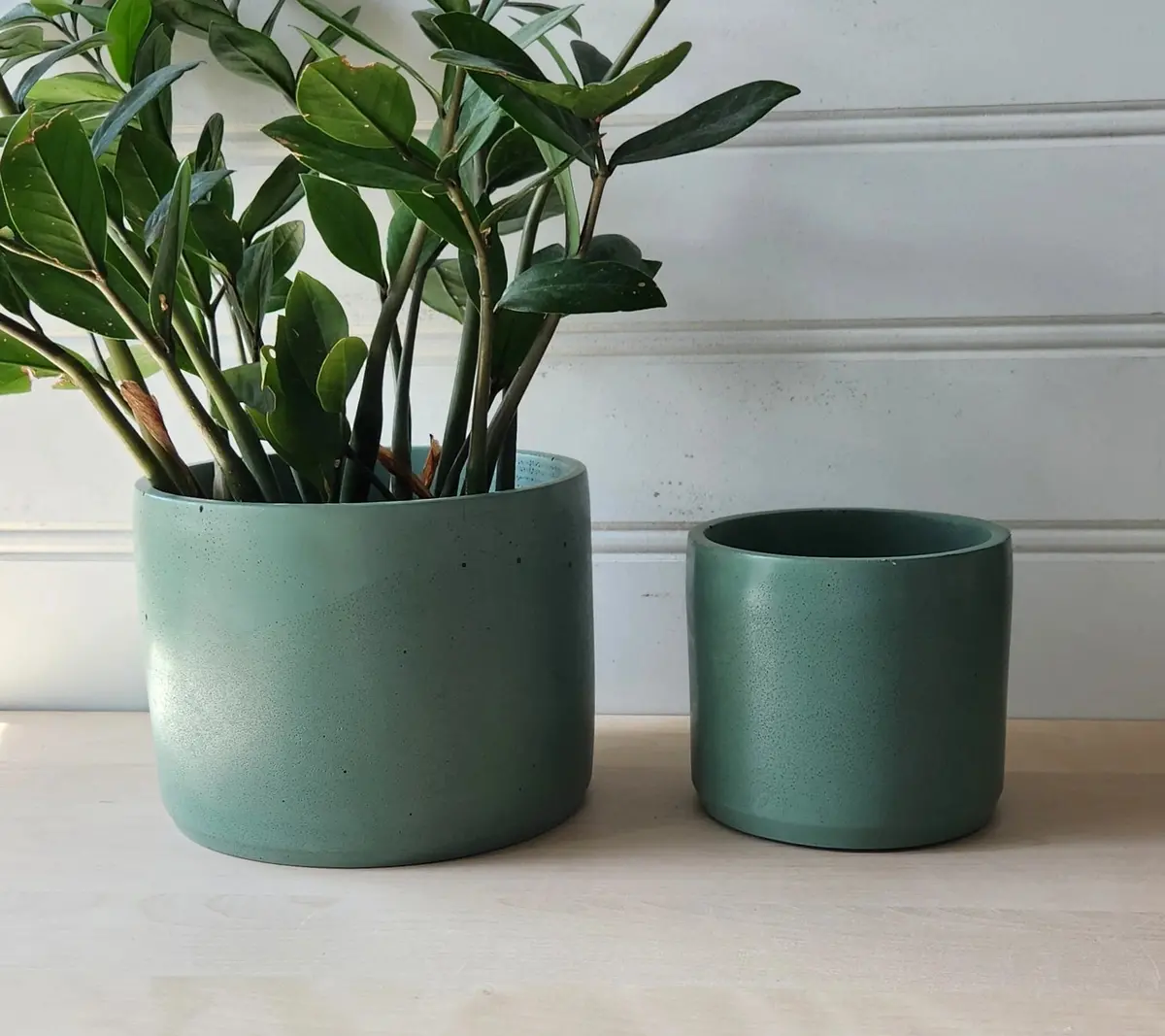 Cylinder Planter 5" Emerald 1