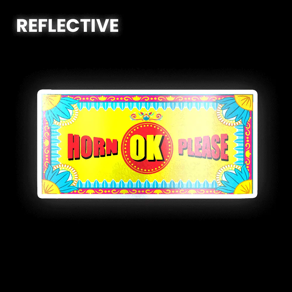 Horn Ok Please Bumper Sticker 1