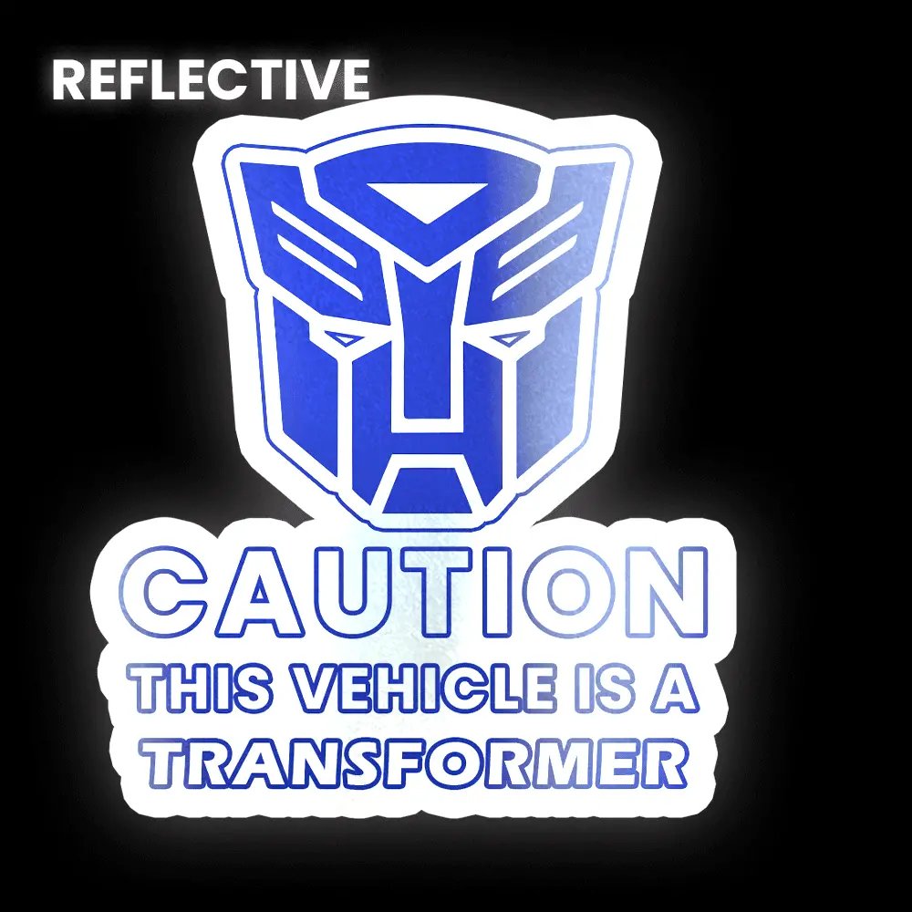This Vehicle Is A Transformer Bumper Sticker 1