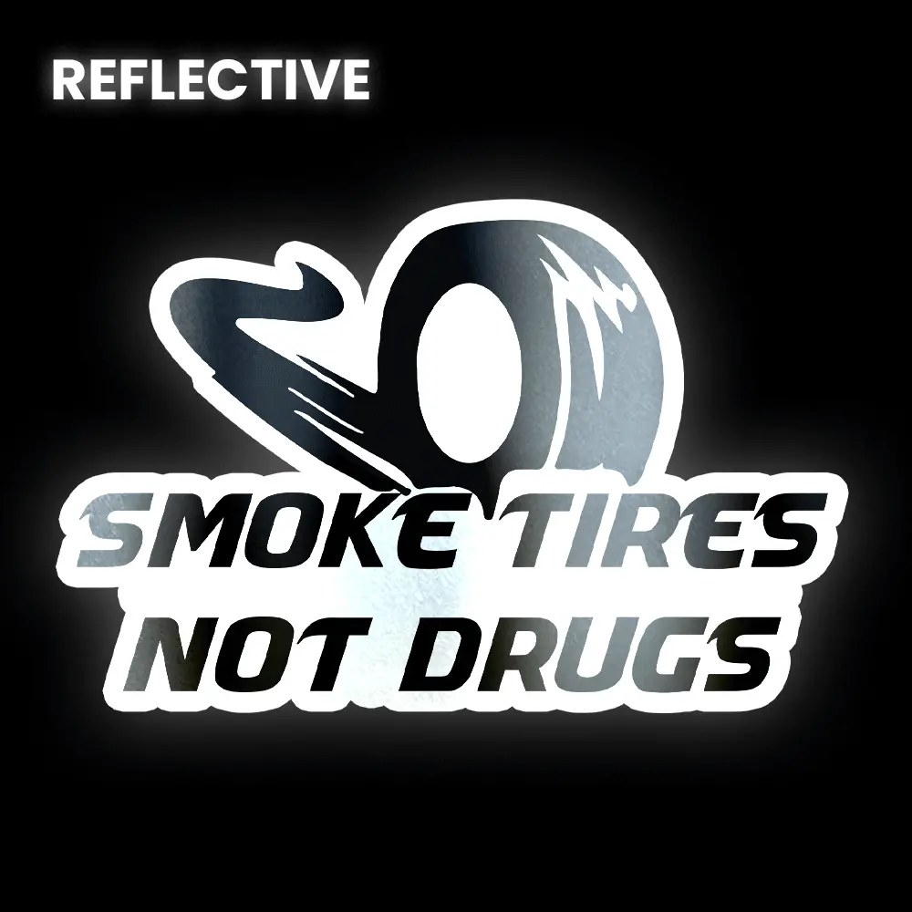 Smoke Tires Bumper Sticker 1