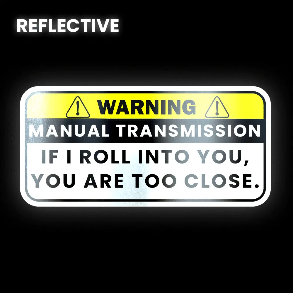 Warning!! If I Roll Into You Bumper Sticker 1