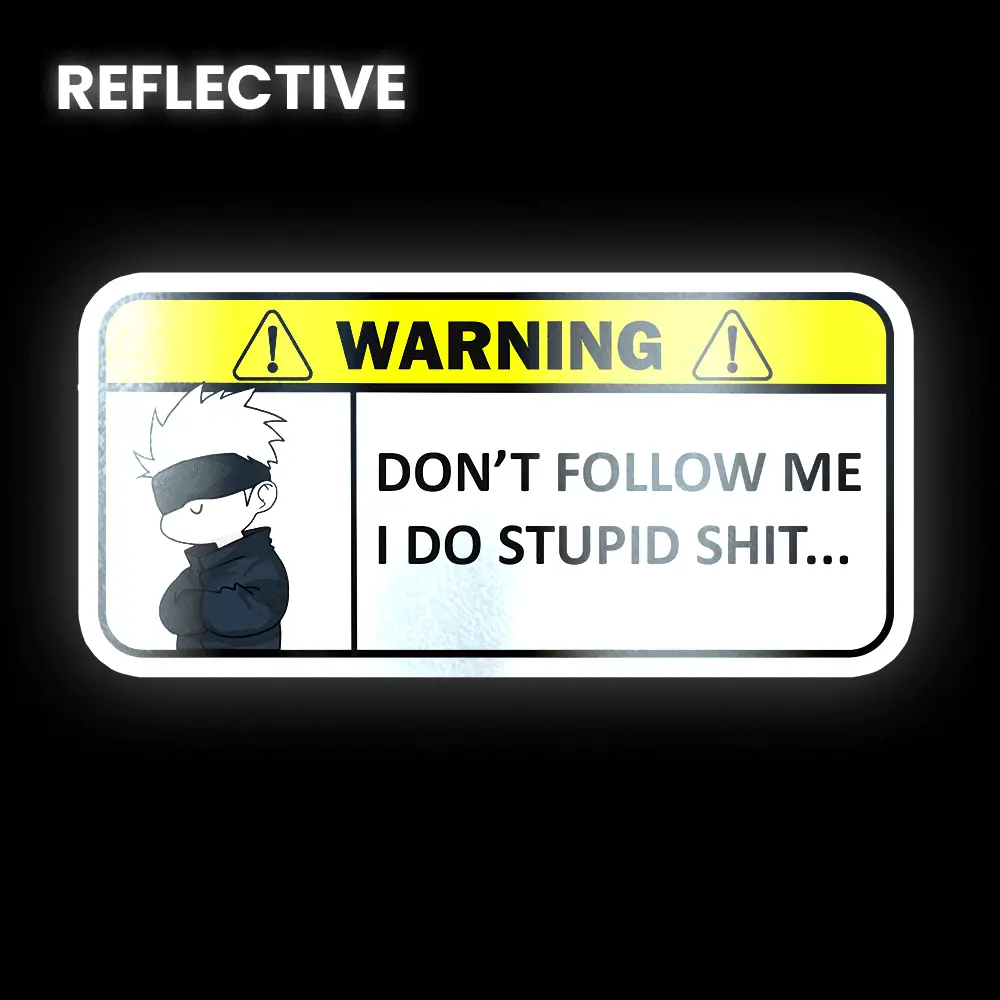 Warning!! Don't Follow Me Bumper Sticker 1