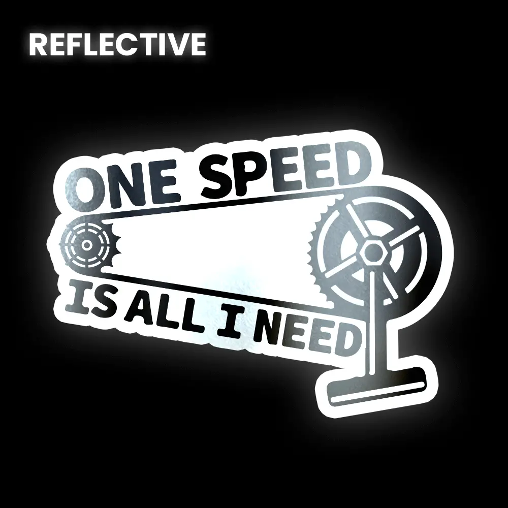 One Speed Bumper Sticker 1