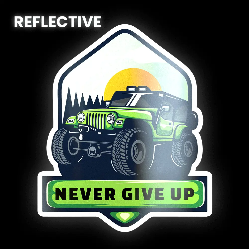 Never Give Up Bumper Sticker 1