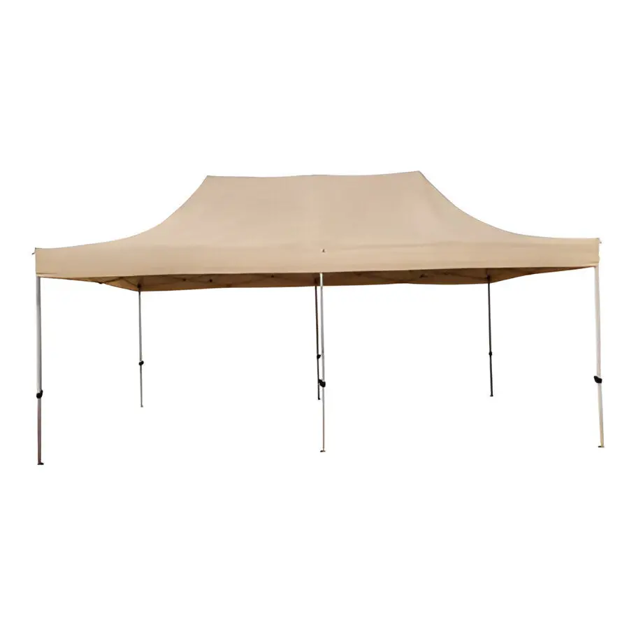 Tolda Gazebo Plegable. 3X6 M. Incluye Tubos. Color Crema. Carpa 1