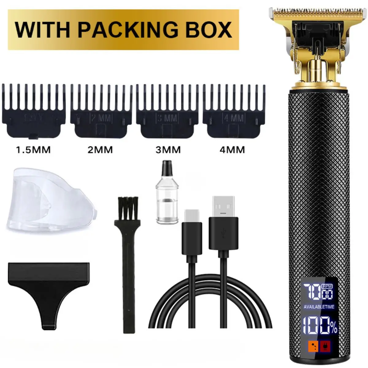 Cortadora De Cabello Inalámbrica. Multifuncional Con Batería De 800Mah. Ideal Para Barbero. Incluye Accesorios 1