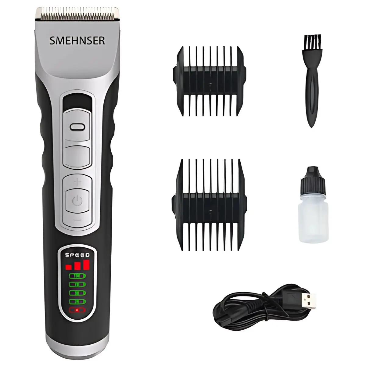 Cortadora De Cabello Eléctrica 2200Mah. Inalámbrica Con 3 Velocidades. Ideal Para Barbero. Incluye Accesorios. 1