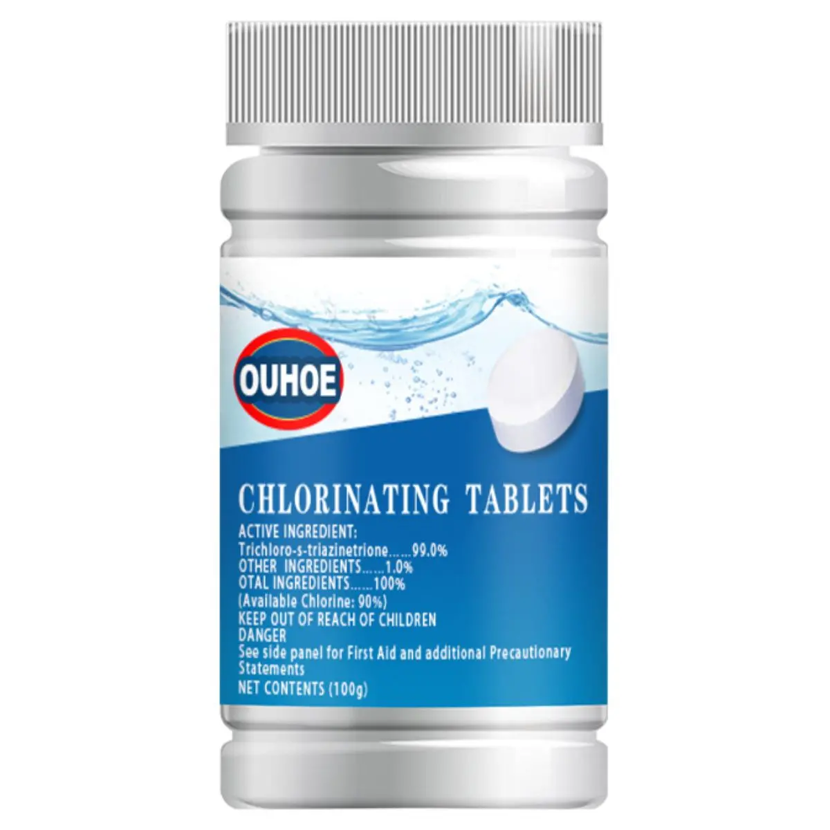 Pastillas De Cloro Para Piscinas. Tabletas De Cloro Efervescente De. 100G 1