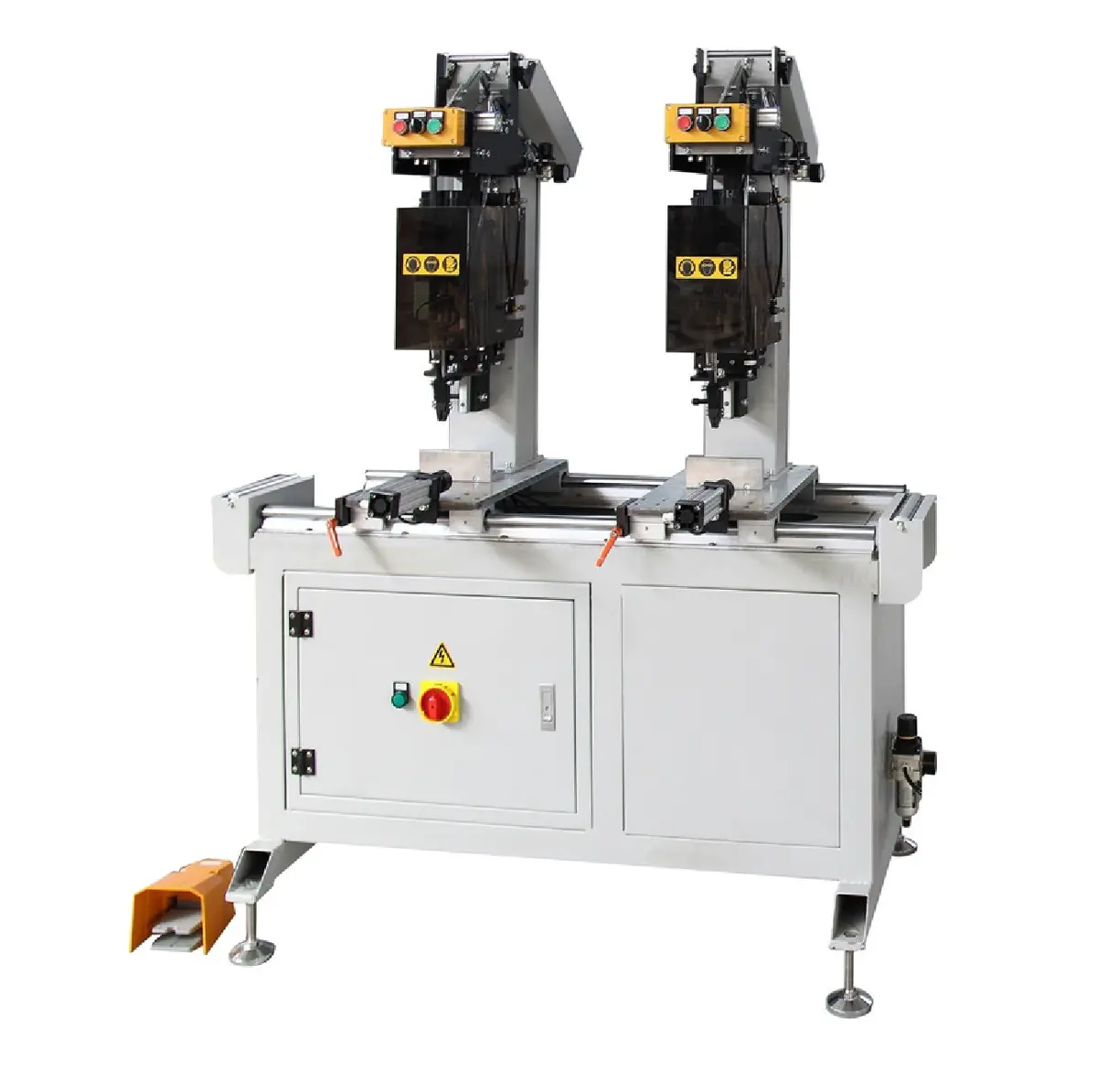 Maquina Atornilladora De Dos Cabezas Para Ventanas Pvc. Two Head Screwing Machine – Carpintería De Perfiles Upvc 1