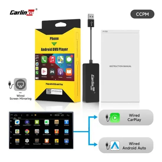 Adaptador Multimedia Inteligente Para Carro Carlinkit Con Cable Carply Y Android Auto. 1