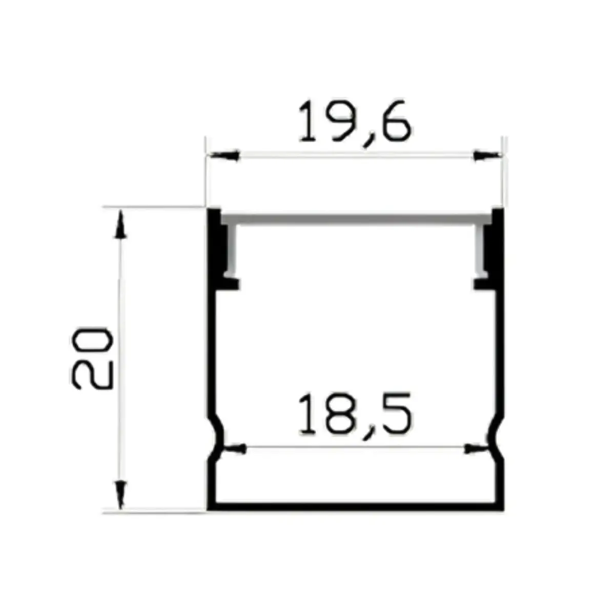 Perfil De Aluminio Para Cinta Led Kit 2 M. Accesorio Diseñado Para Montar Y Proteger Tiras De Luces Led 2