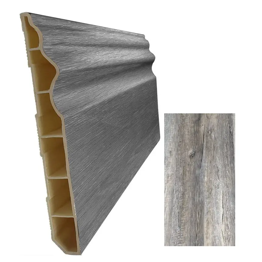 Zócalo Pvc Para Piso Spc De159 Madera Ash Oak 90 X 2900 Mm 1