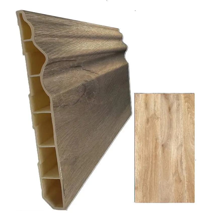 Zócalo Pvc Para Piso Spc De161 Golden Oak 1