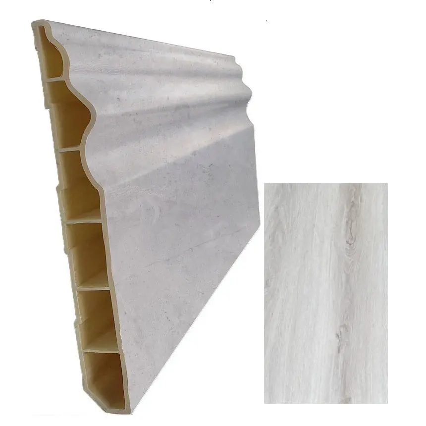 Zócalo Pvc Para Piso Spc De162 Madera Clear Oak 1