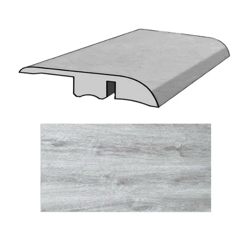 Remate Final Reductor Para Piso Spc De163 Madera Silver Grey Oak 45 X 2400 Mm 1