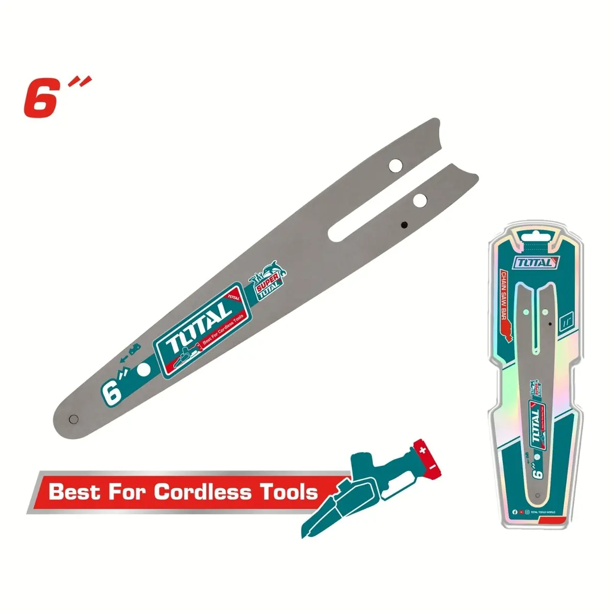Espada De 6" Para Motosierra Inalámbrica Compatible Con Tgsli2068 Tgsli20685 Tgsli20683 Utgsli20683 Tgsli20681 1