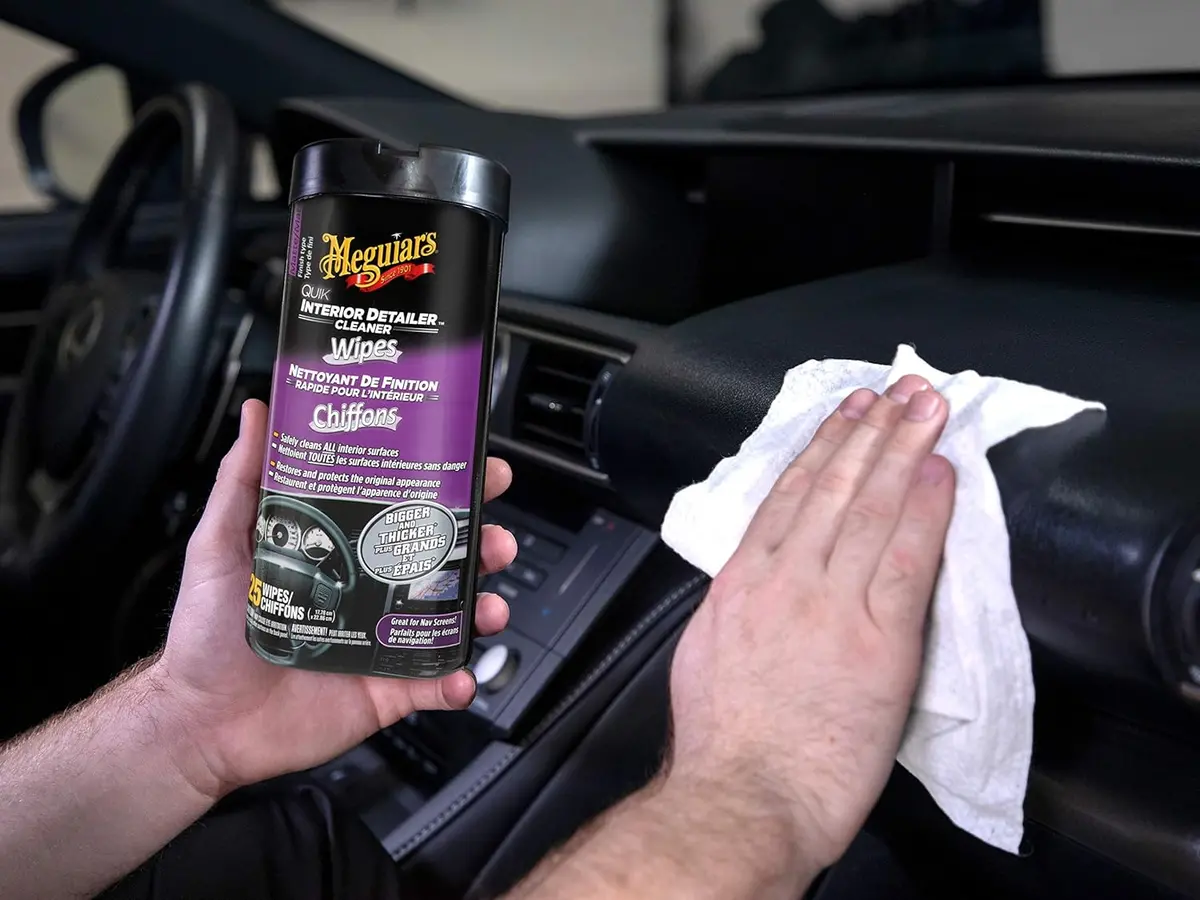 Toallitas Wipes De Limpieza Para Interior Del Auto Pack De 25 Und. Meguiars 1