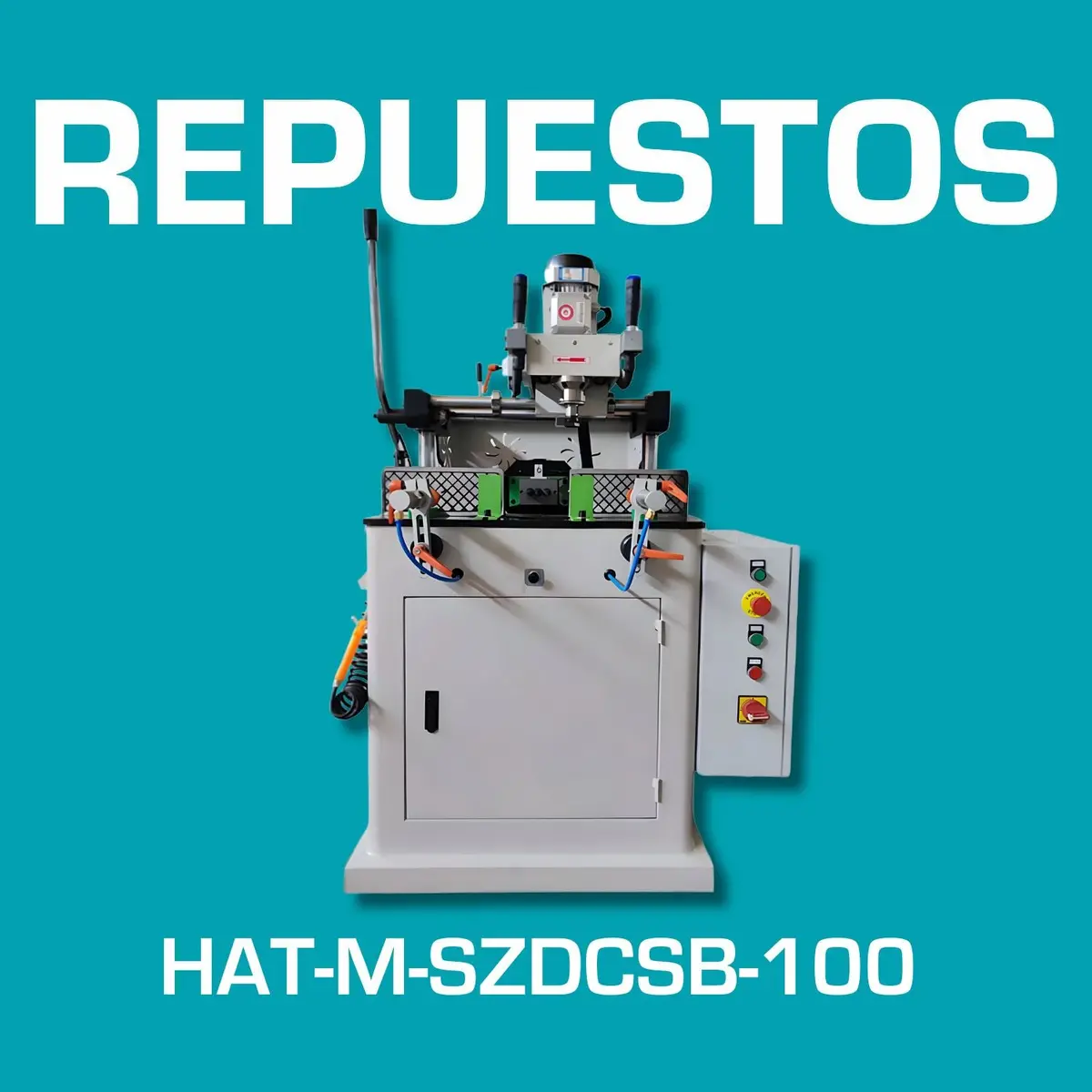 Repuestos De Copiadora De Ranuras Para Cerraduras Perfiles Ventana Pvc | Lock Hole Processing Machine. Código Hat-M-Szdcsb-100 1
