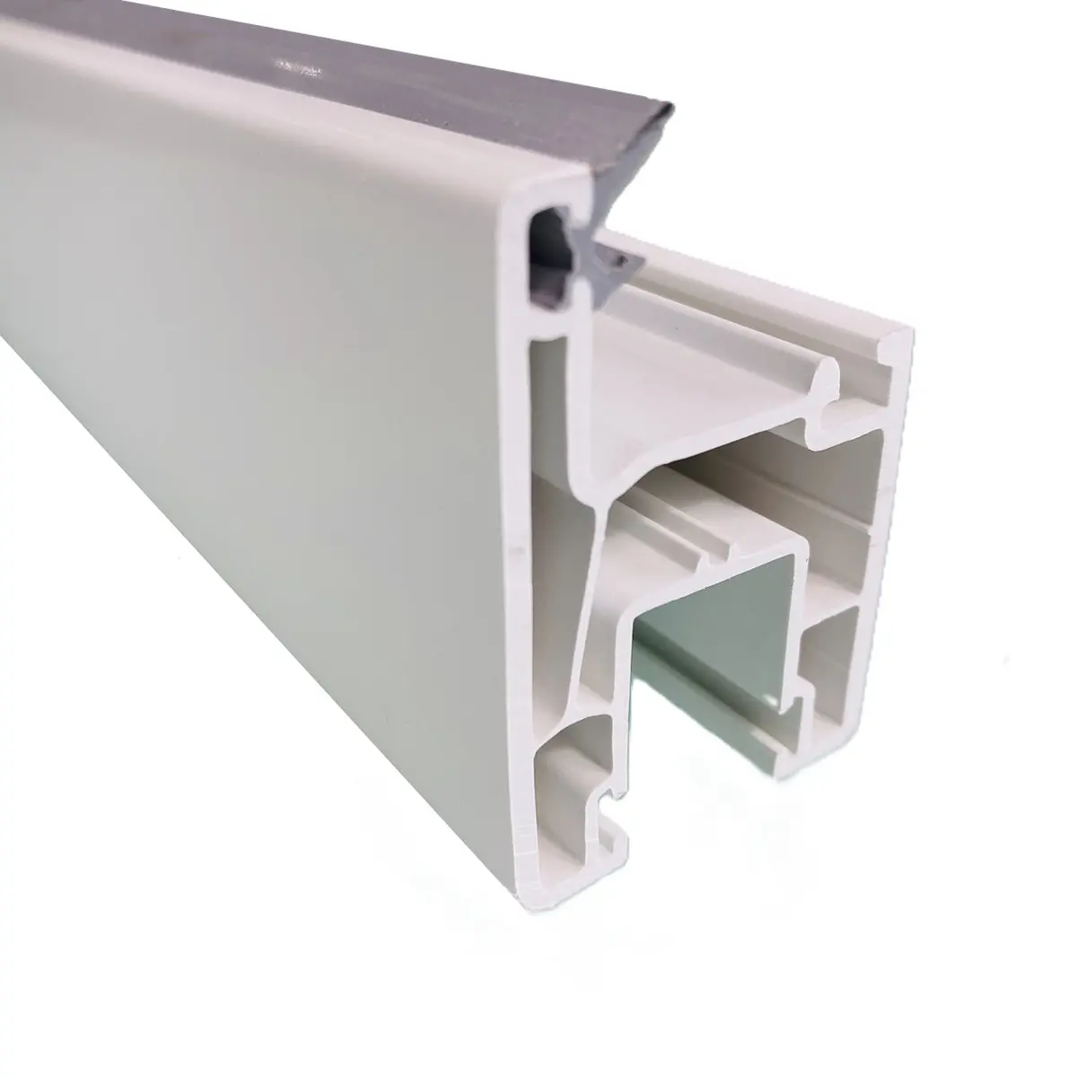 Perfil Upvc Hoja Ventana Corredera 80Mm Serie Upview Carbone Espesor 2.5Mm Largo 5.85M Color Blanco Microtexturizado 2