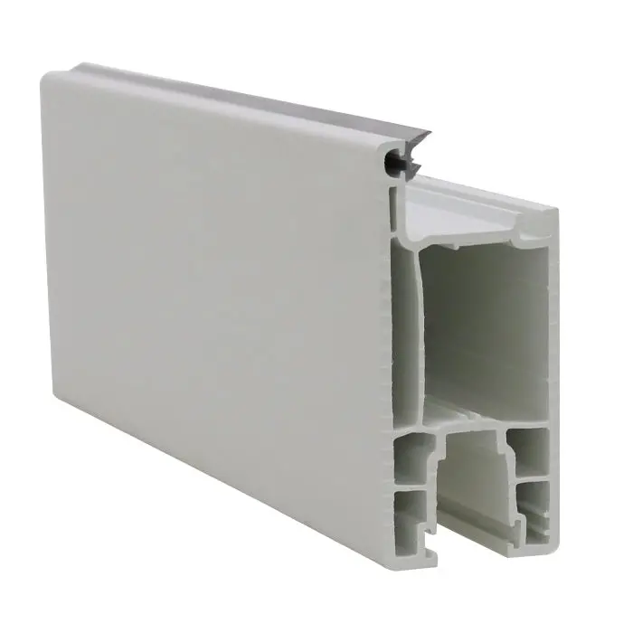 Perfil Upvc Hoja Puerta Ventana Corredera 92Mm Serie Corredera 60Mm Upview Carbone Espesor 2.5Mm Largo 5.85M Color Blanco Microtexturizado 2
