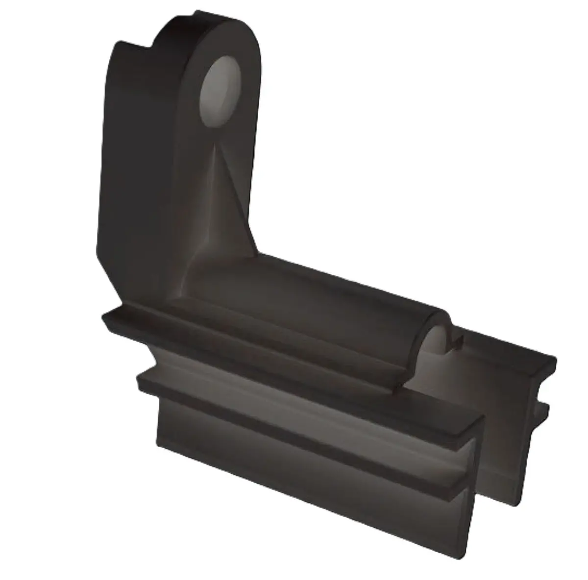 Tope Amortiguador Color Negro Para Marco De Ventana Corrediza Upvc Alta Resistencia Anti-Strike Block 59.5Mm Upvc Refuerza El Cierre Y Evita Golpes 1