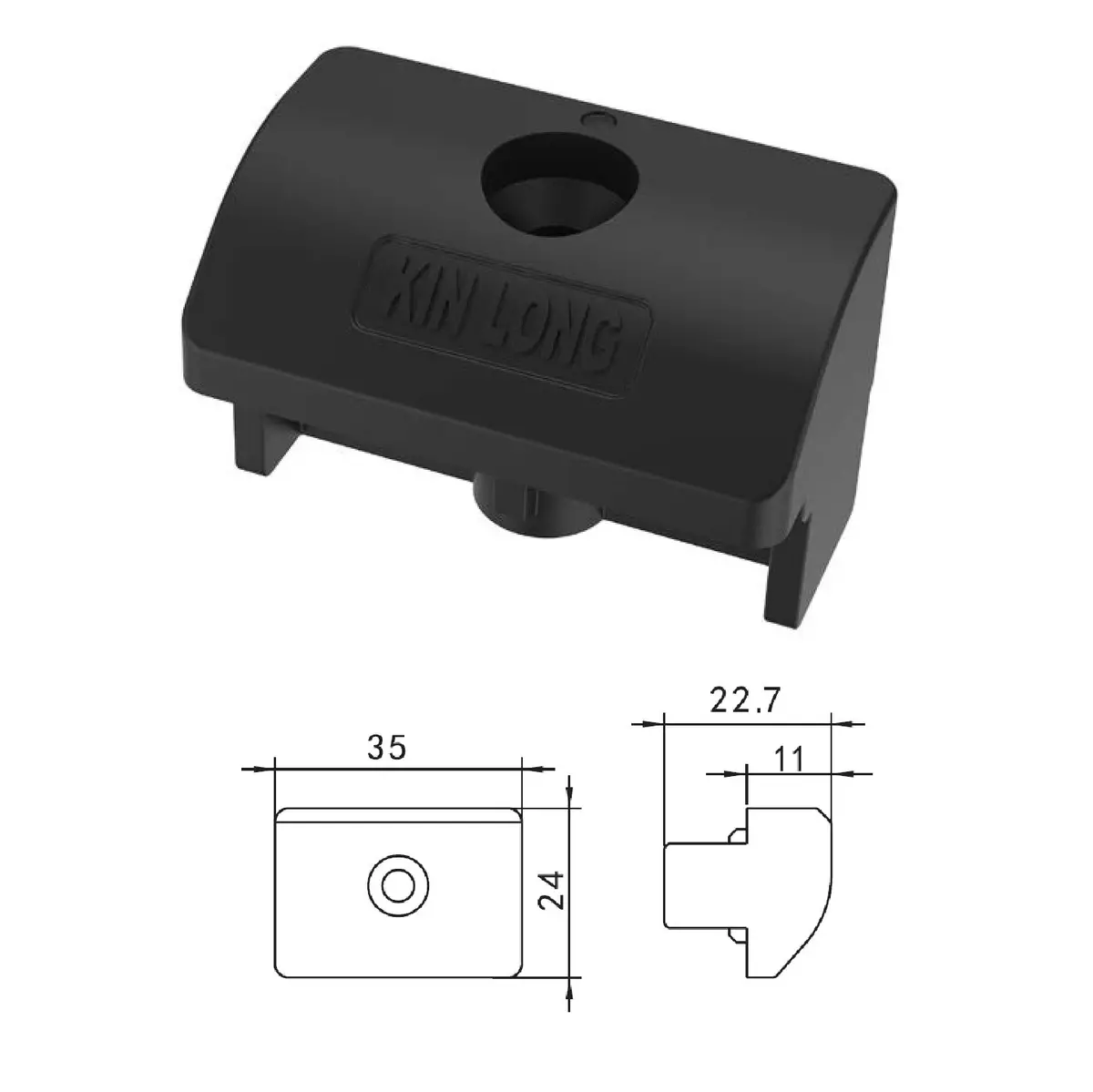 Bloque De Elevación Negro Para Ventanas Upvc Accesorio De Ajuste Y Refuerzo Ventanas Proyectables 1