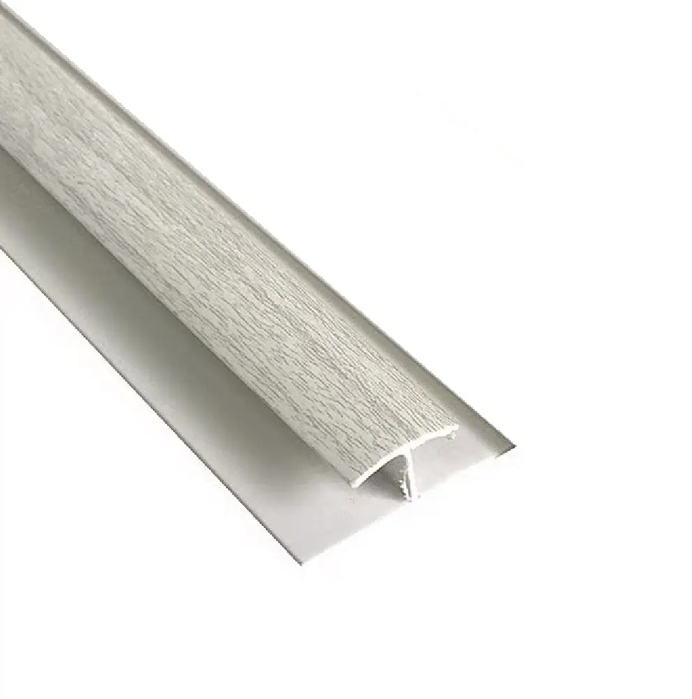 Union Tipo H Accesorio Cielo Raso Pvc Techo Gris Madera  5.95M  Resistente A Humedad Fácil Instalación Alta Durabilidad 1