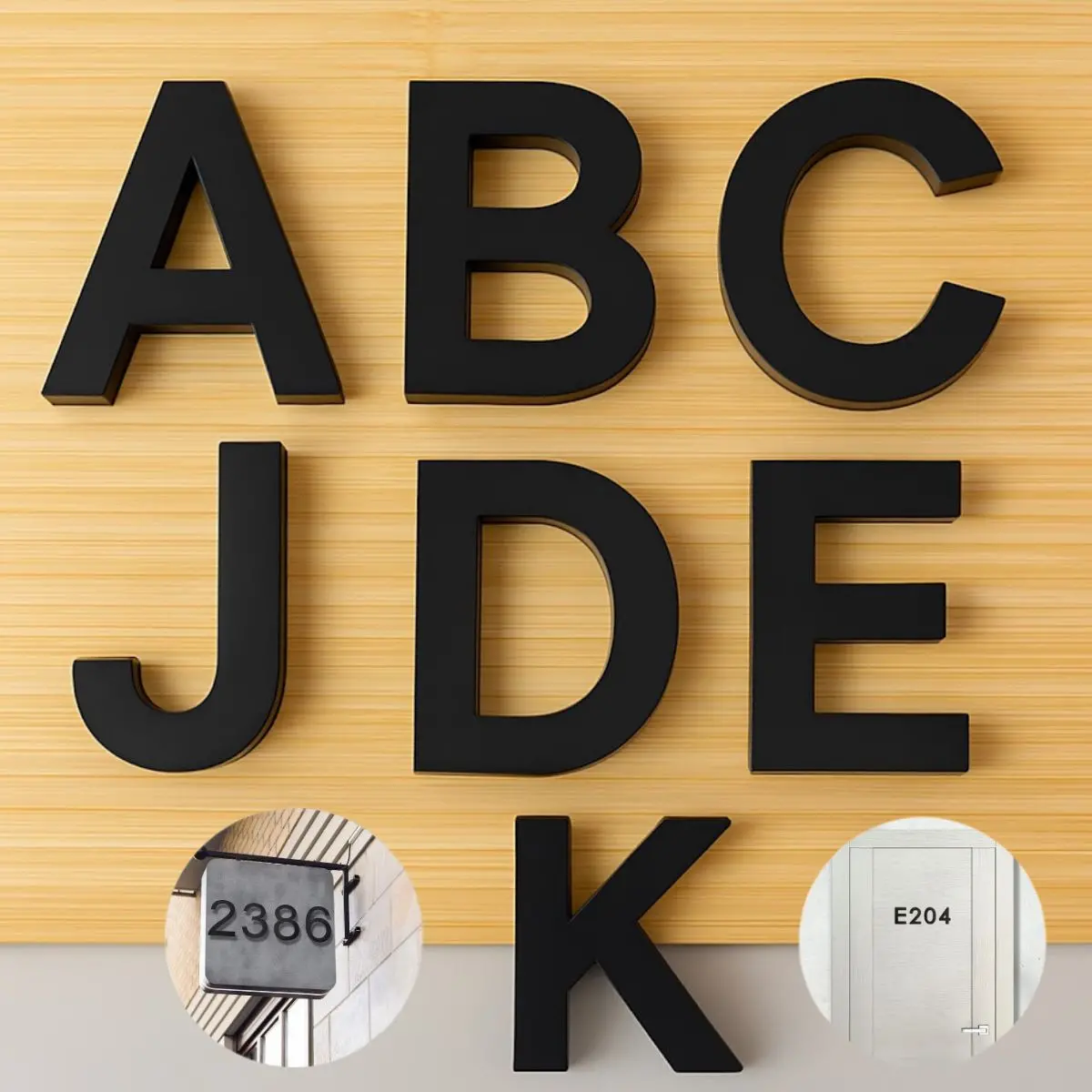 Letras En Acrílico Autoadhesivo 10X6.6Cm Para Fachadas Y Puertas. Letrero Señal Alfabética Adhesiva. (Unidad) 1