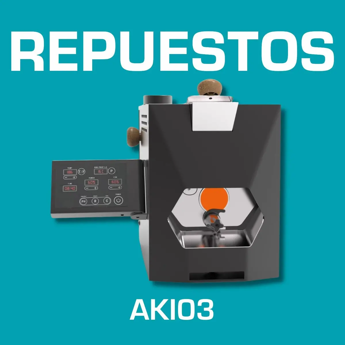 Repuestos De Tostadora De Café Profesional 200G Con Control Digital. Código Aki03 1