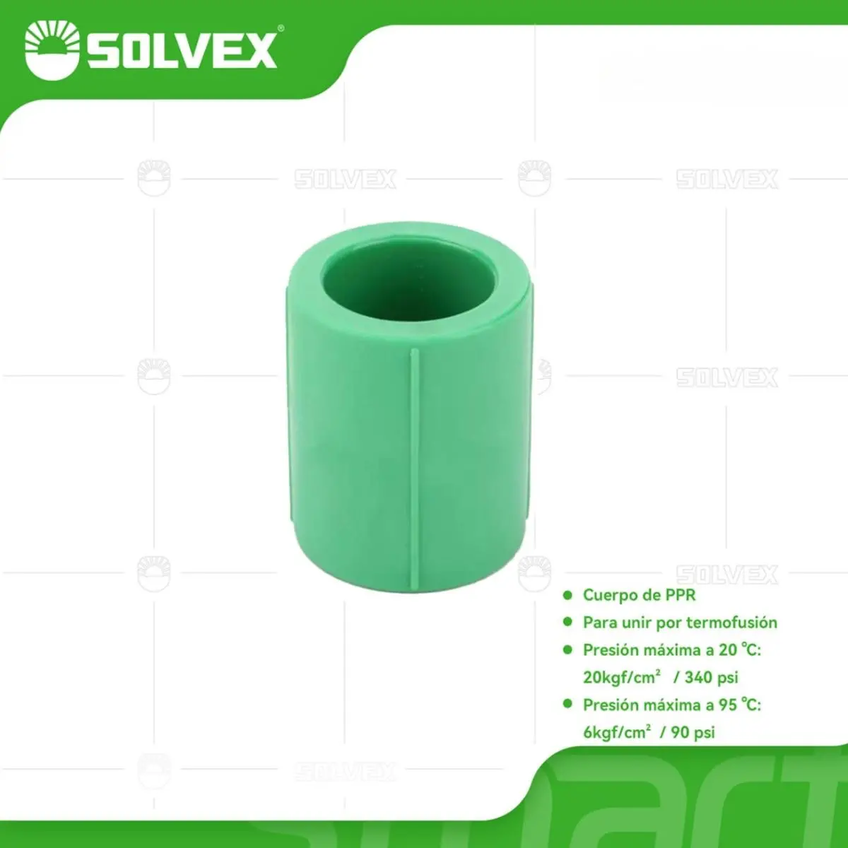 Coples De Ppr. Uniones Rectas Para Tuberías Termofusión Agua Fría Y Caliente. Couplings. 1