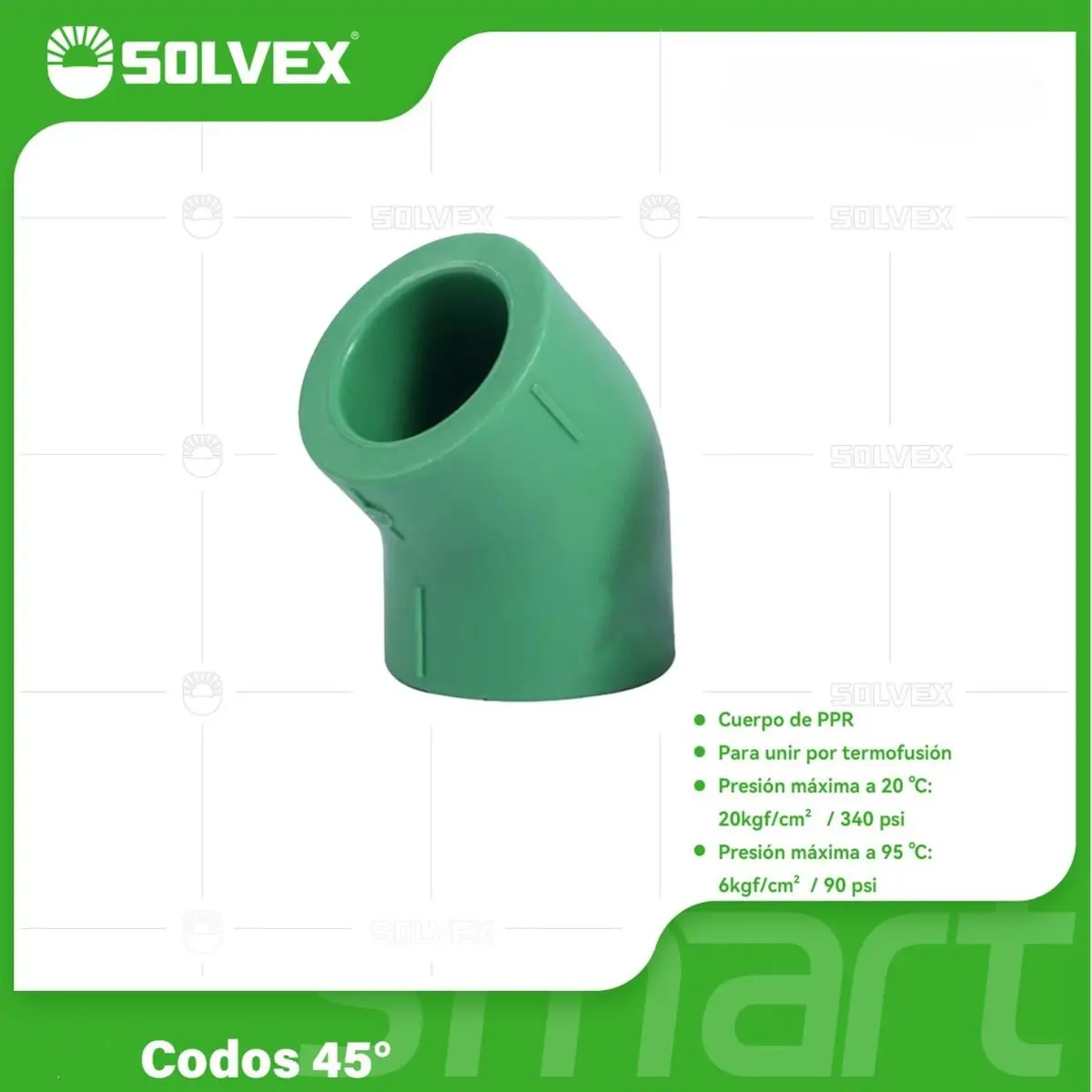 Codos Ppr 45°. Conexiones Termofusión Para Tuberías De Agua. 1