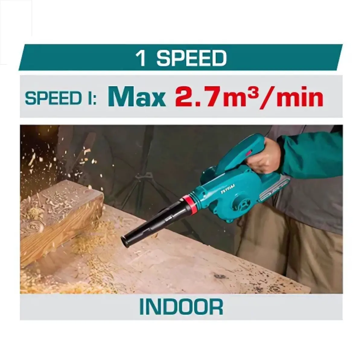 Soplador Blower 20V Inalámbrico 2.7 M³/Min 18000 Rpm No Incluye Batería Ni Cargador. 2
