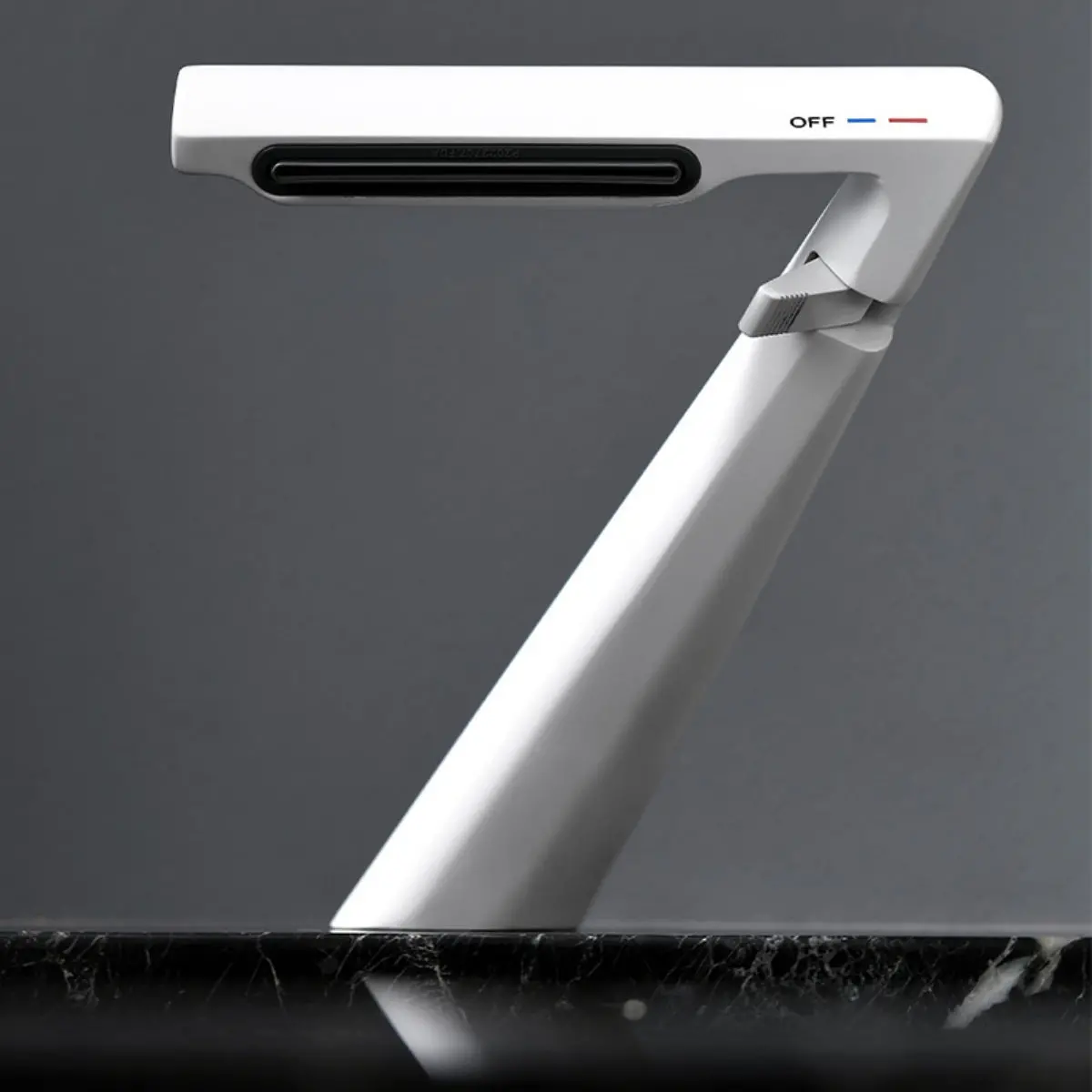 Grifo Para Lavamanos 21 Cm Monomando Pluma Lavabo Color Blanco De Alta Calidad 1