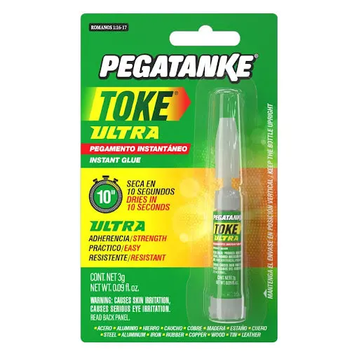 Pegamento Instantáneo Toke Ultra 3 Gramos. Pegatanke 1
