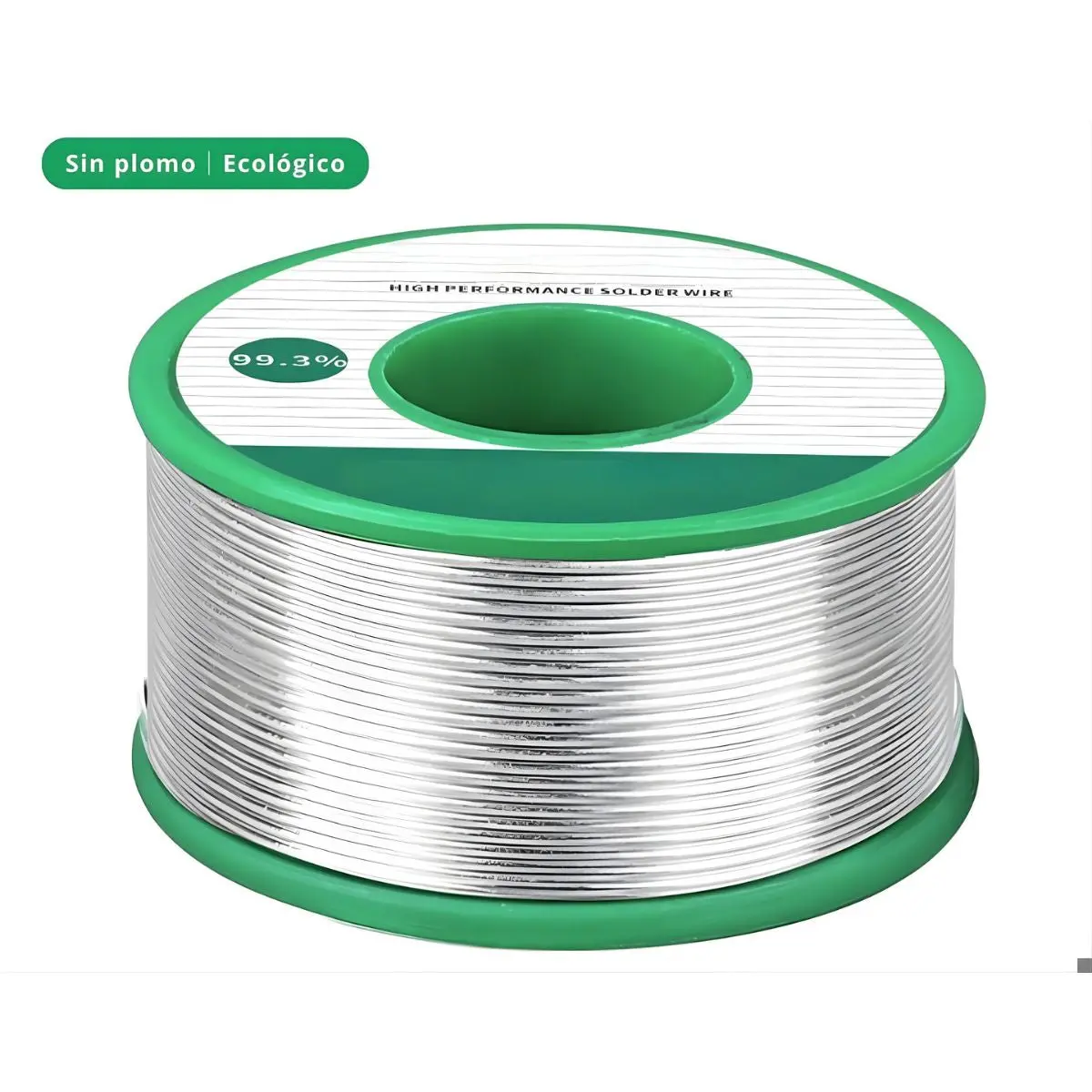 Rollos Cautin Estaño Alambre De Soldadura Sin Plomo 99.3% (50 Grs). Contenido Fundente 2%. Punto Fusión 227°C Para Electrónica Y Reparaciones. 1