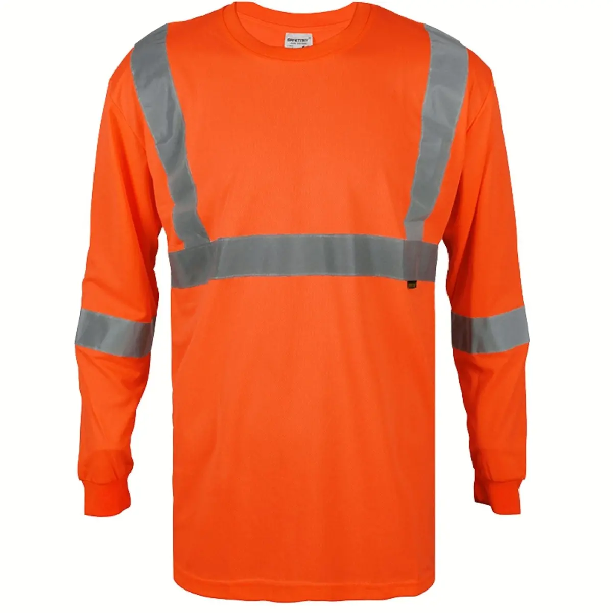 Camisas Suéter De Seguridad Con Rayas Reflectivas. (Color Naranja Fosforescente). Manga Larga. 1