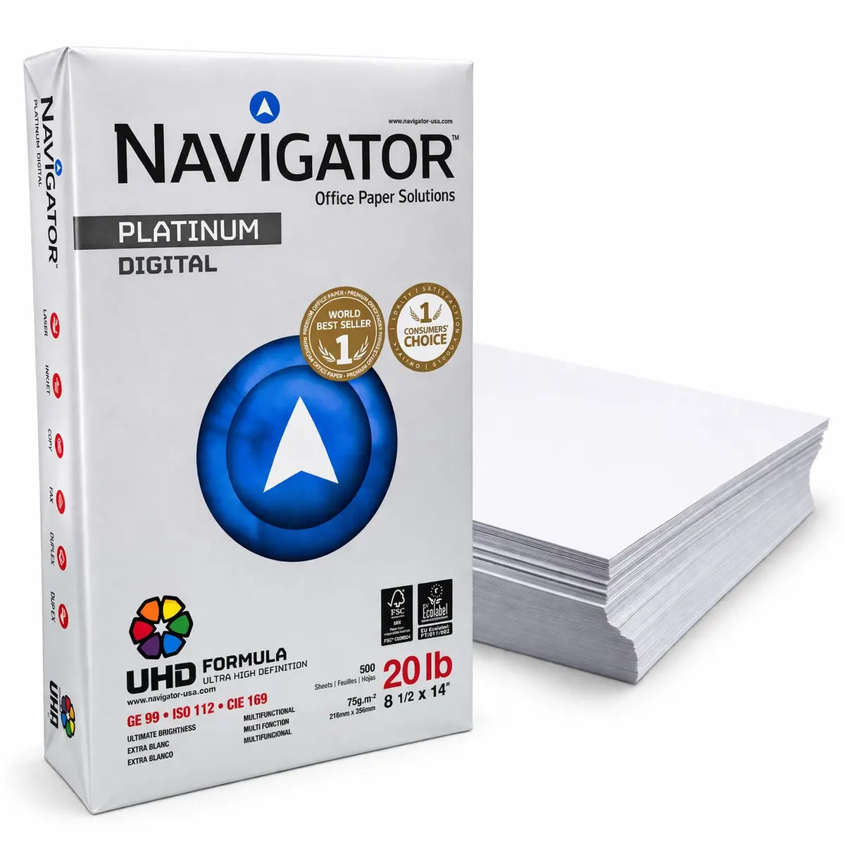 Papel Bond 8 1/2 X 14 - Legal. Resma De Papel 500 Hojas 1