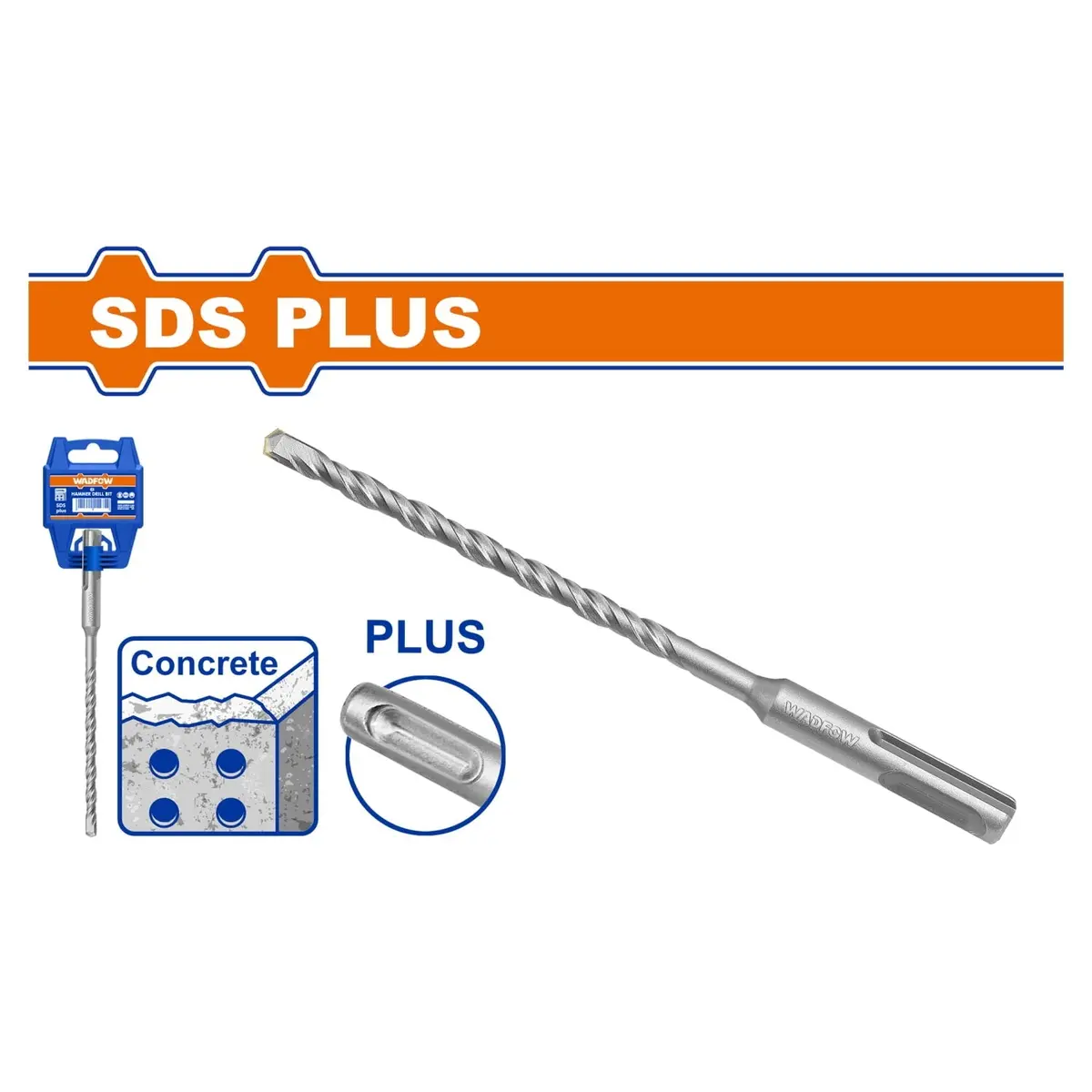 Brocas Para Concreto Sds Plus Punta Tct Alta Calidad. Cromo-Vanadio. Superficie Arenada. 1