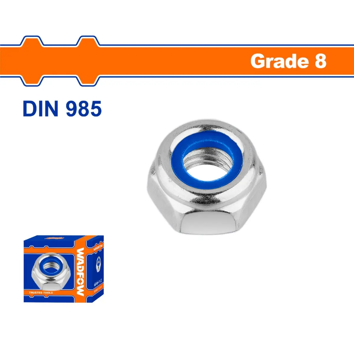 Tuercas De Seguridad Inserto De Nylon. Acero Al Carbono. Galvanizado. Grado 8 1