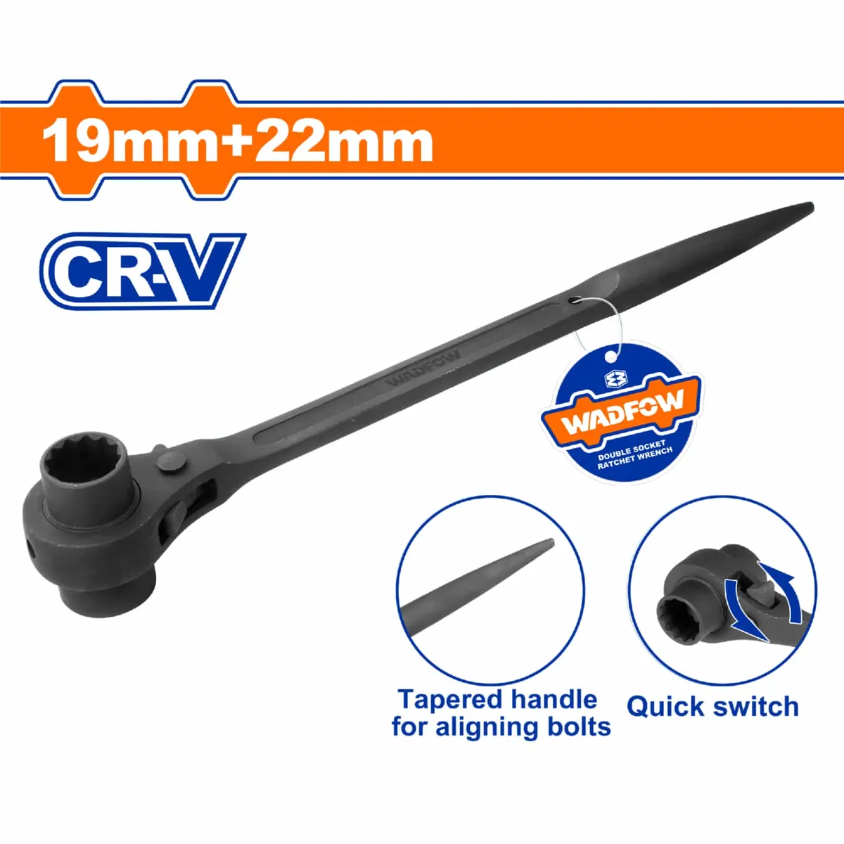 Llaves De Andamio Doble Cr-V 12 Puntas. Acero Forjado. Tratamiento Térmico. 5