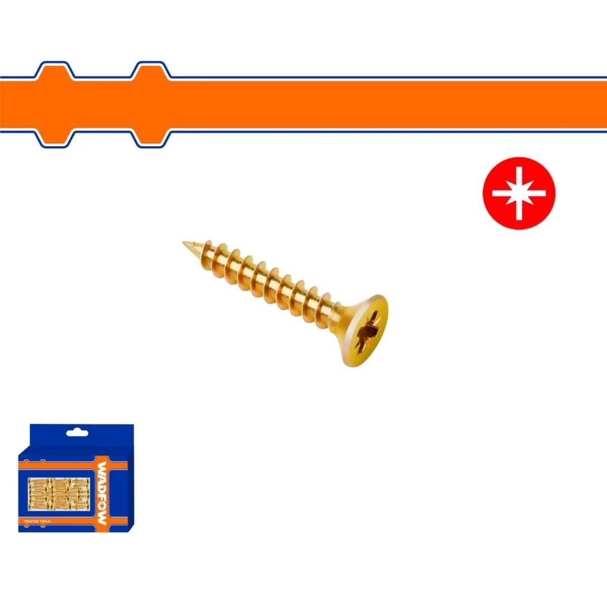 Tornillos Para Aglomerado Pozidrive. Cabeza Avellanada. Acero Al Carbono. 1