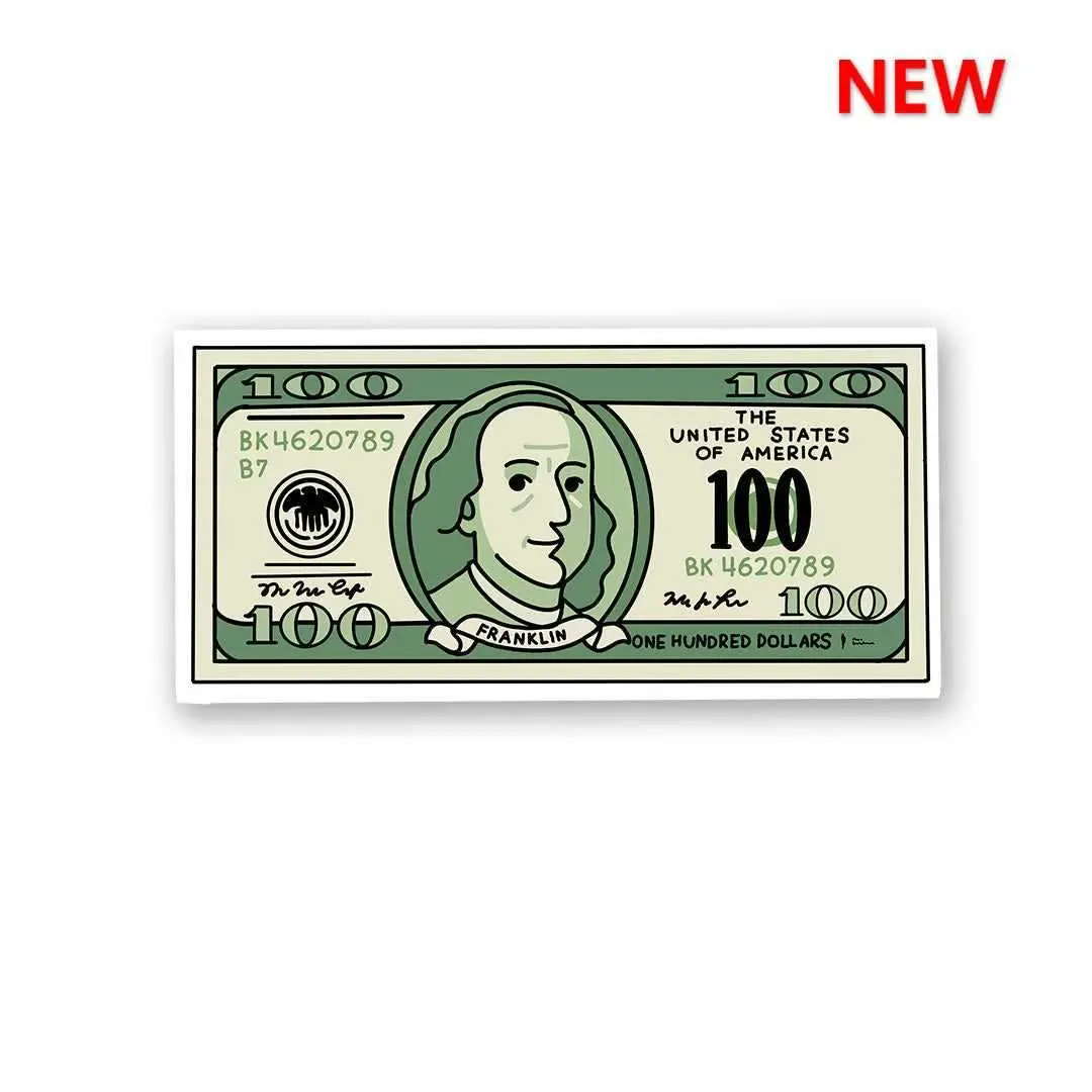 100 Bucks Sticker 1