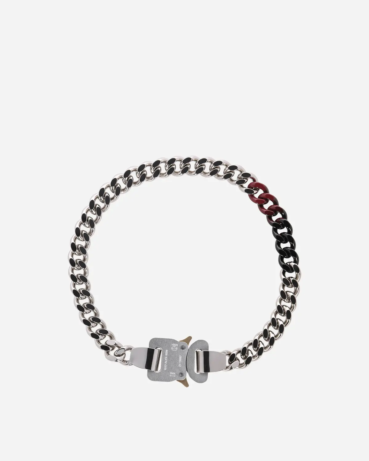 Exclusive Signature Buckle Necklace Red 1