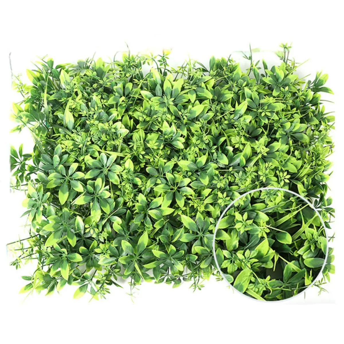 Follaje Artificial De Plástico (60 X 40 Cm) De 4 Cm De Altura Para Jardín Vertical, Muro Verde, Decoración Interior Y Exterior. 1