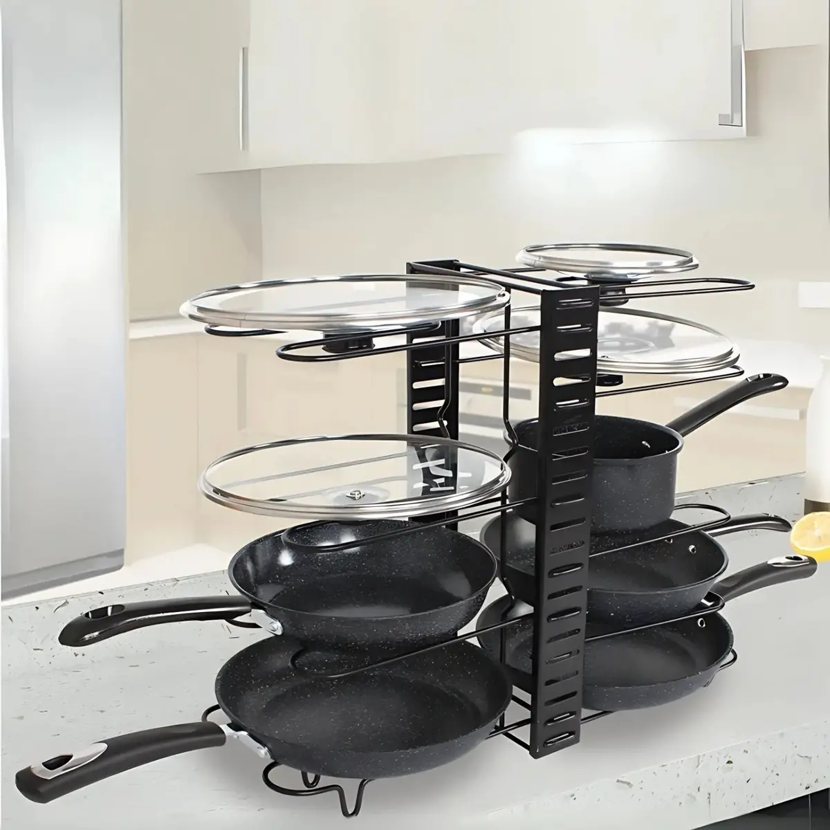 Estante Organizador Vertical. Ideal Para Ollas Y Sartenes. Estantería Ajustable De 8 Niveles. Para Cocina Repisa De Almacenamiento. 1
