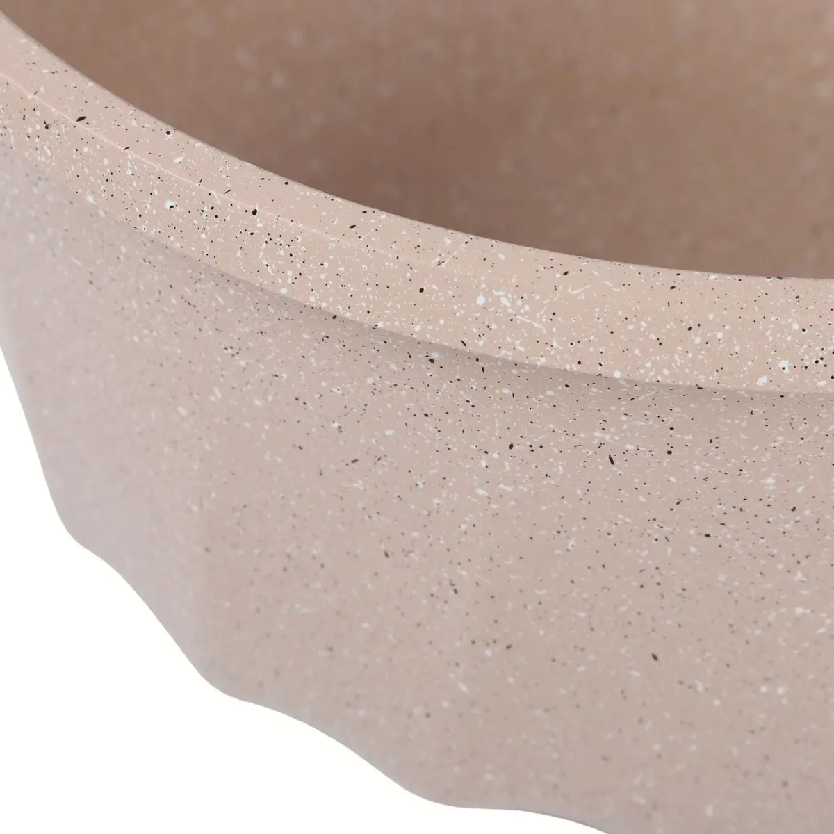 Ollas, Sartén Antiadherente Ceramico En Juego Utensilios Eco-Friendly Con Mango De Madera Con Sensor De Calor. Set De 12 Piezas, Color Beige. Batería De Cocina. 100% Libre De Teflon 2