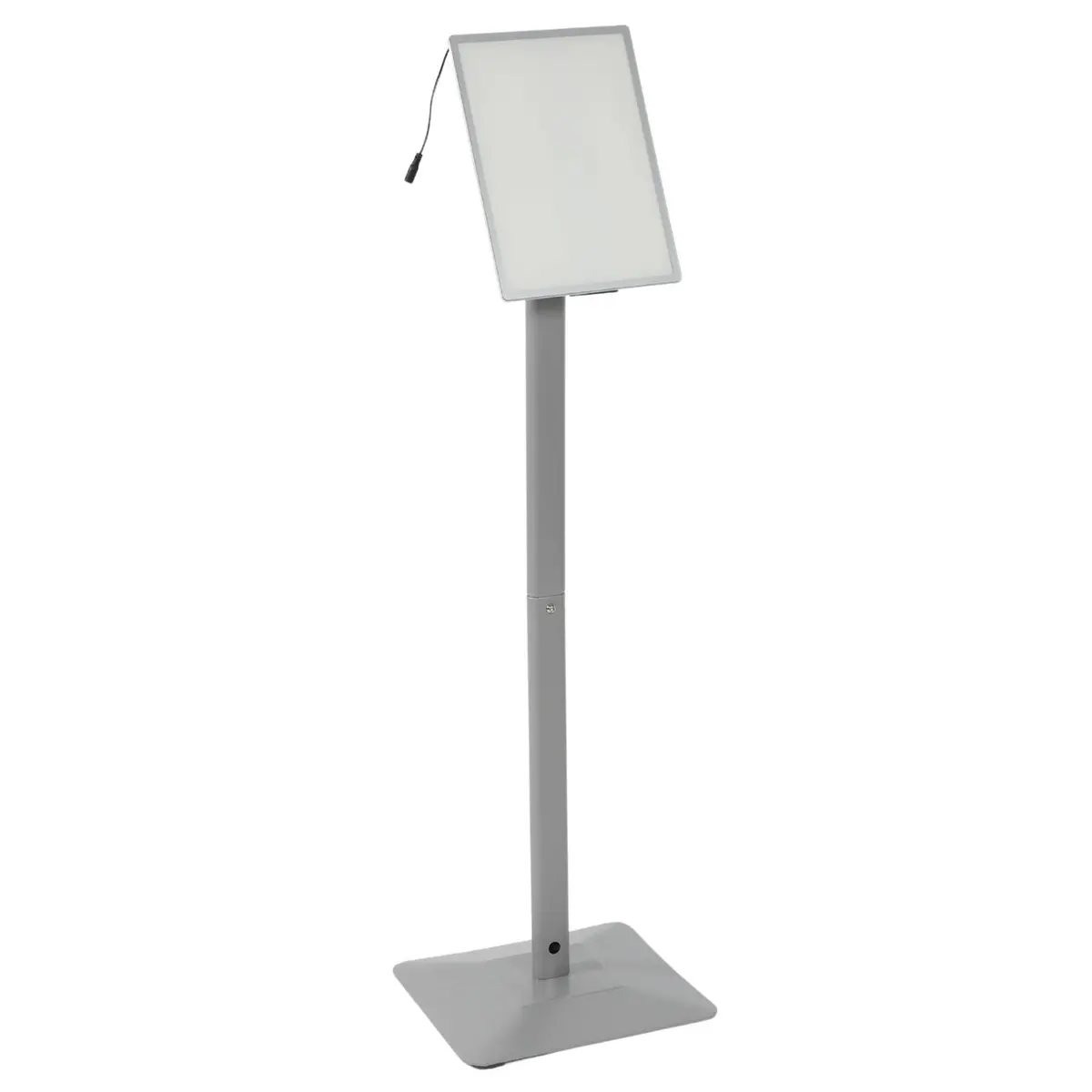 Letrero Led Poste De Piso Ajustable A4 A4 (21 X 29.7 Cm) Para Señalización Comercial O Menús. Pizarra Led 1