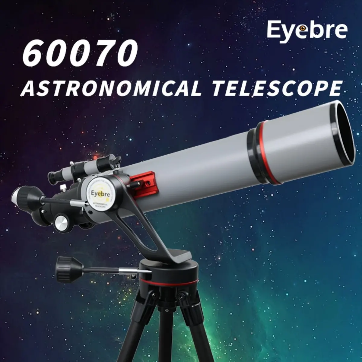 Telescopio Astronómico Apertura 70Mm Y Distancia Focal 600Mm Con Trípode Profesional Y Lentes Intercambiables Para Observación Del Espacio. Alta Potencia 1