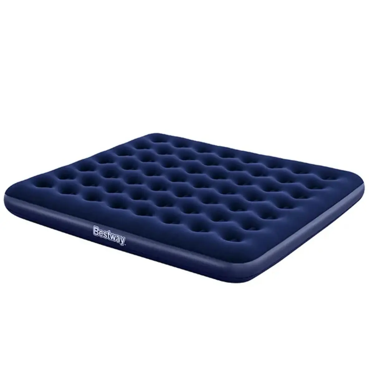 Colchón Inflable Queen 203X152x22cm Con Pvc Flocado Y Válvula De Tapón, Ideal Para Camping Y Visitas 2