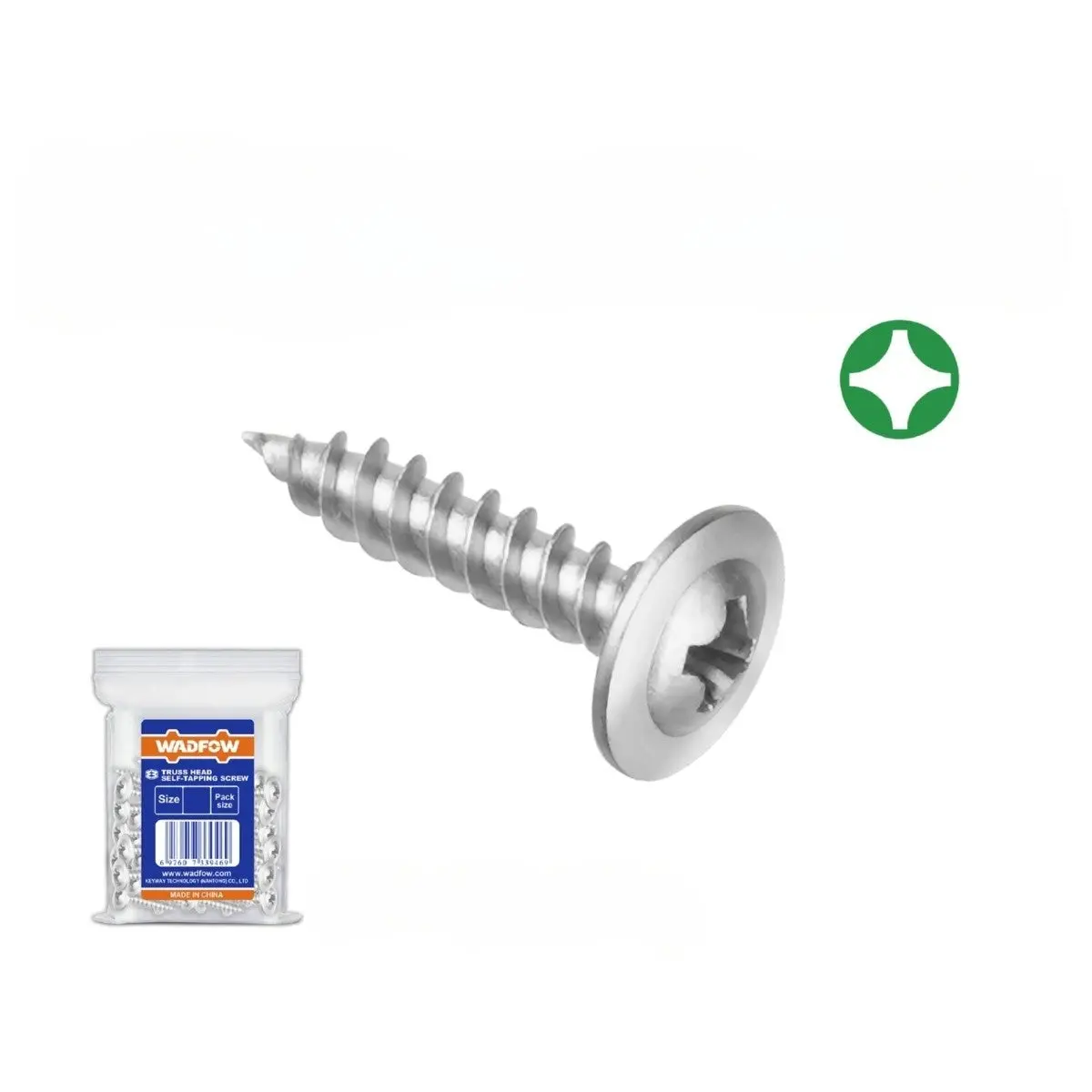 Tornillos Autoroscantes. Phillips. Cabeza Truss. Acabado Zincado 1